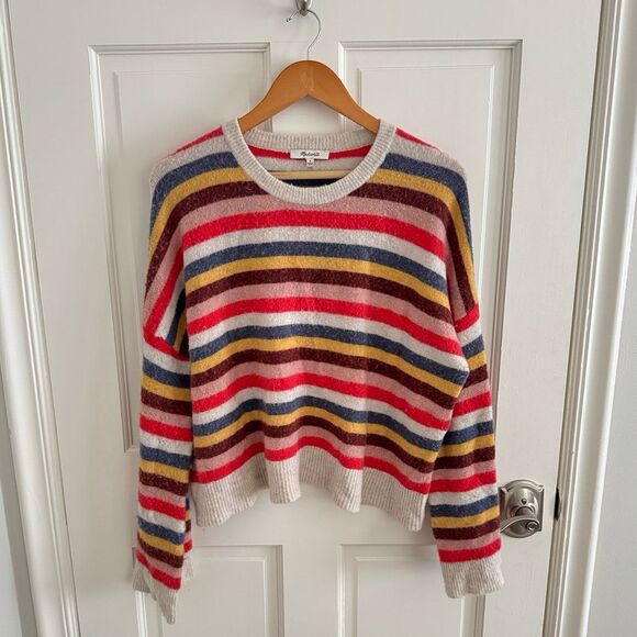 Madewell Multicolor Striped Crew Neck Sweater - Picture 7 of 11